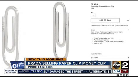 prada selling paper clips